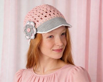 Sunny Day Hat, Crochet Pattern PDF, Easy Hat Tutorial, Girls And Women, Instant Download
