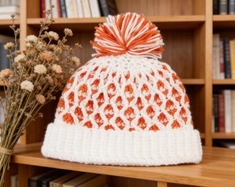 Honeycomb Hat Crochet Pattern | Intermediate Level | Child & Adult Sizes | Textured Stitch Design