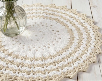 Holiday Place Mat Crochet Pattern | Easy DIY | Round Table Mat | Beginner Friendly