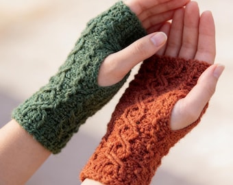 Fingerless Gloves & Wrist Warmers Crochet Pattern PDF | Instant Download for Beginners
