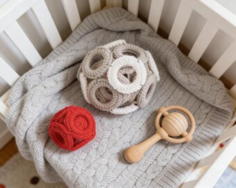 Collapsible Ring Blocks, Crochet Pattern PDF, Beginner Friendly, Baby Toy Tutorial, Instant Download