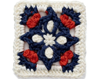 Arthur Granny Square Coaster Crochet Pattern | Beginner Tutorial (PDF Download)