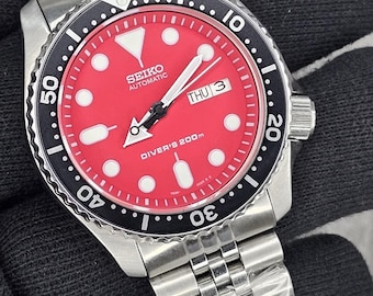 Black Boy Seiko 7S26-0020 SKX007 Diver 200m Men's Automatic Watch