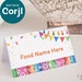 Printable Food Cards for Fiesta Buffet Customizable Food Signs for Taco ...