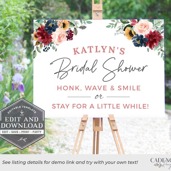 Drive by Bridal Shower Signs Etsy