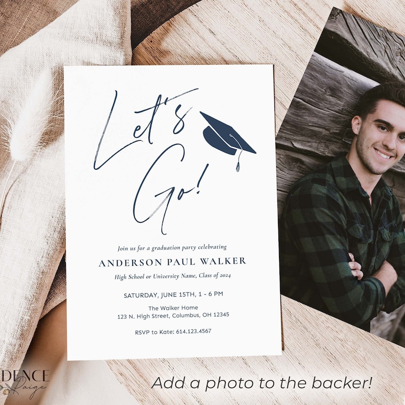Grad Party Invite - Etsy