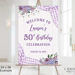 Birthday BBQ Welcome Sign BBQ Birthday Sign for her 30th 40th 50th 60th 70th Birthday Poster Entrance Sign Cookout Picnic, Printable Digital