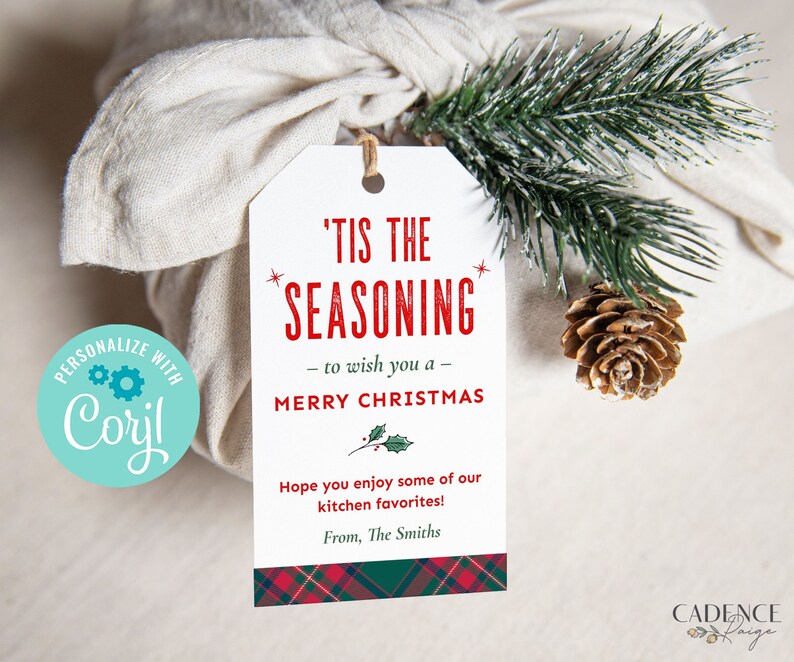 Spice Gift Tags, Homemade Spice Gift Tag, Seasoning Gift Tag, Food Gift ...