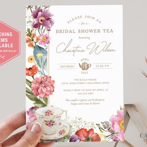 Wildflower Place Cards, Mother's Day Brunch Place Cards, Customizable Food Cards, Custom Name Cards, Printable, DIY, EDITABLE, Corjl, W3 image 6