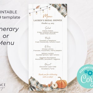 Druckbares Menü für den Herbst, Herbst-Wochenend-Reiseplan-Vorlage, Herbst-Menüvorlage, Herbst-Wein-Abendessen-Menü, Herbst-Menü, DIY, bearbeitbares Menü, FGP