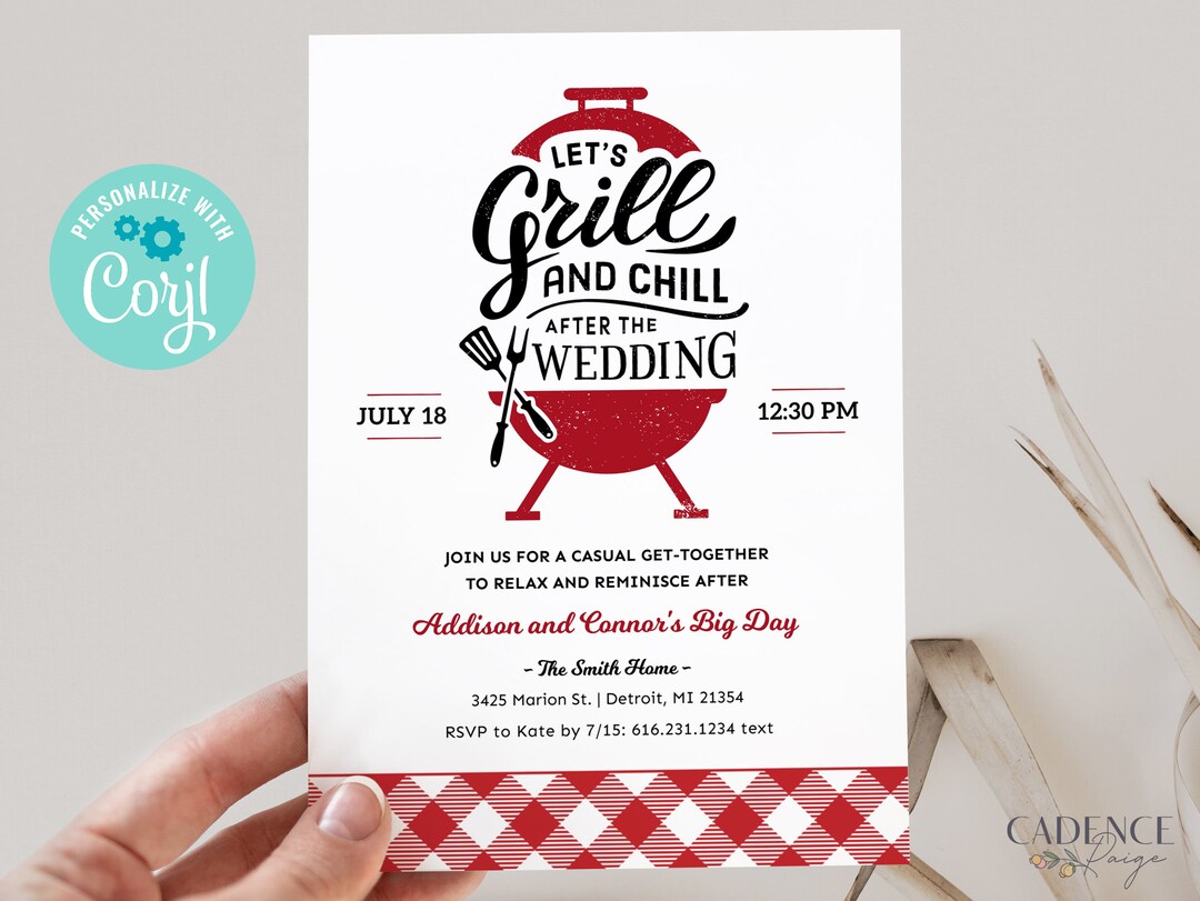 Digital After the Wedding Invitation, After the Wedding Invitation