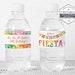 Printable Water Bottle Labels Fiesta Water Bottle Labels - Etsy
