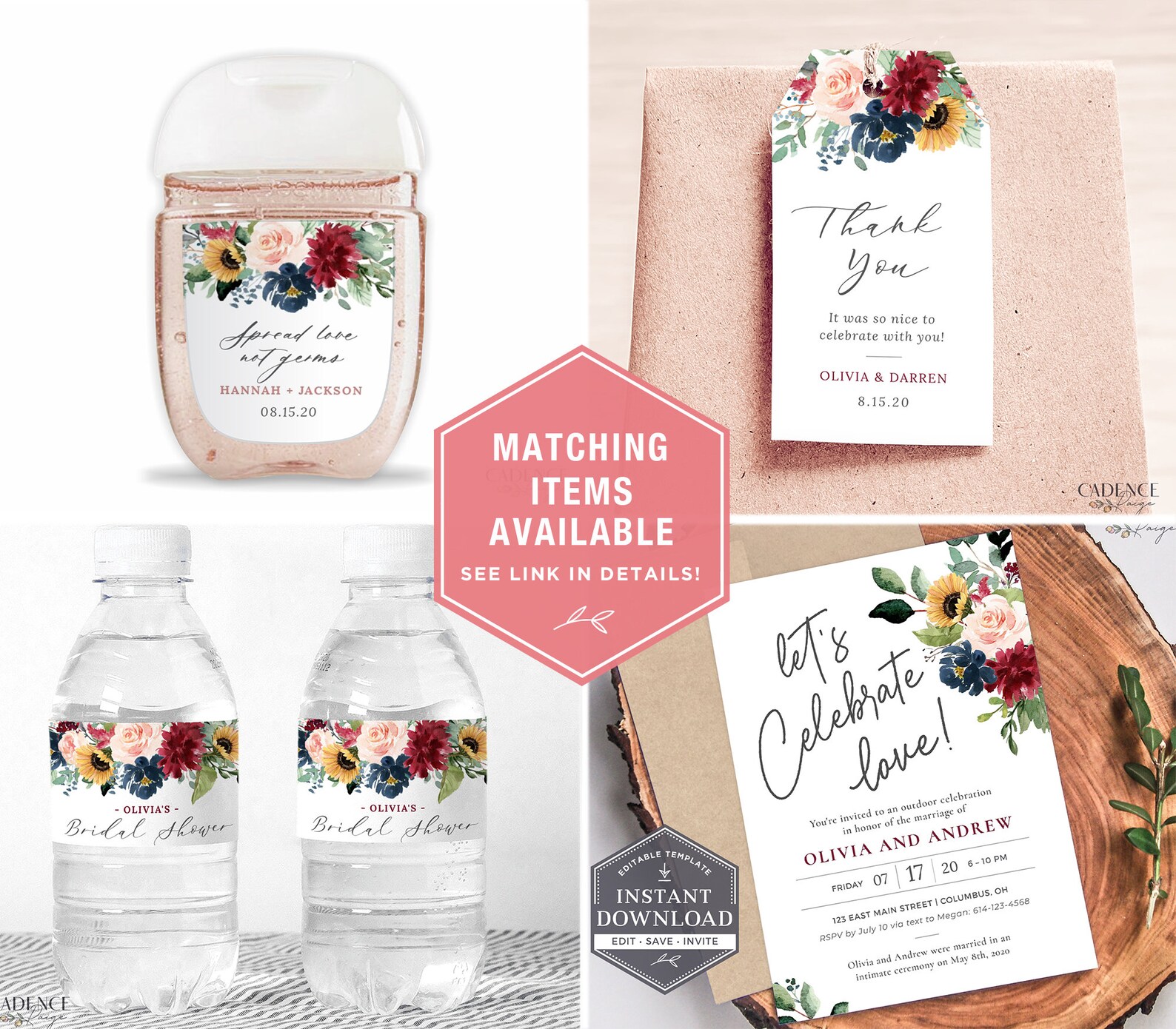 Drive by Wedding Shower Sign Fall Wedding Sign Etsy