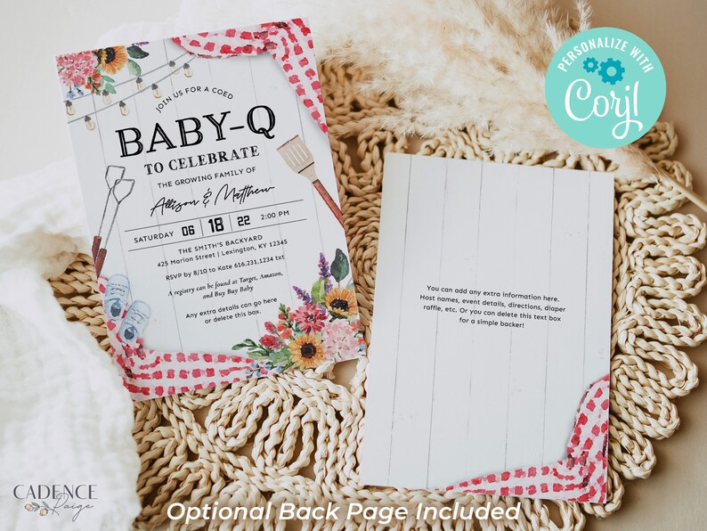 Baby-Q-doucheuitnodiging, BBQ-babyshoweruitnodiging, uitnodiging babyshower babyjongen, picknick babyshower, picknick babyshower, achtertuindouche, afdrukbaar, BQR afbeelding 4