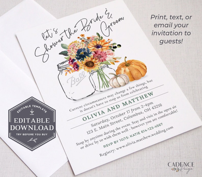 Drive By Couples Shower Invitation Blush and Burgundy Couples Etsy