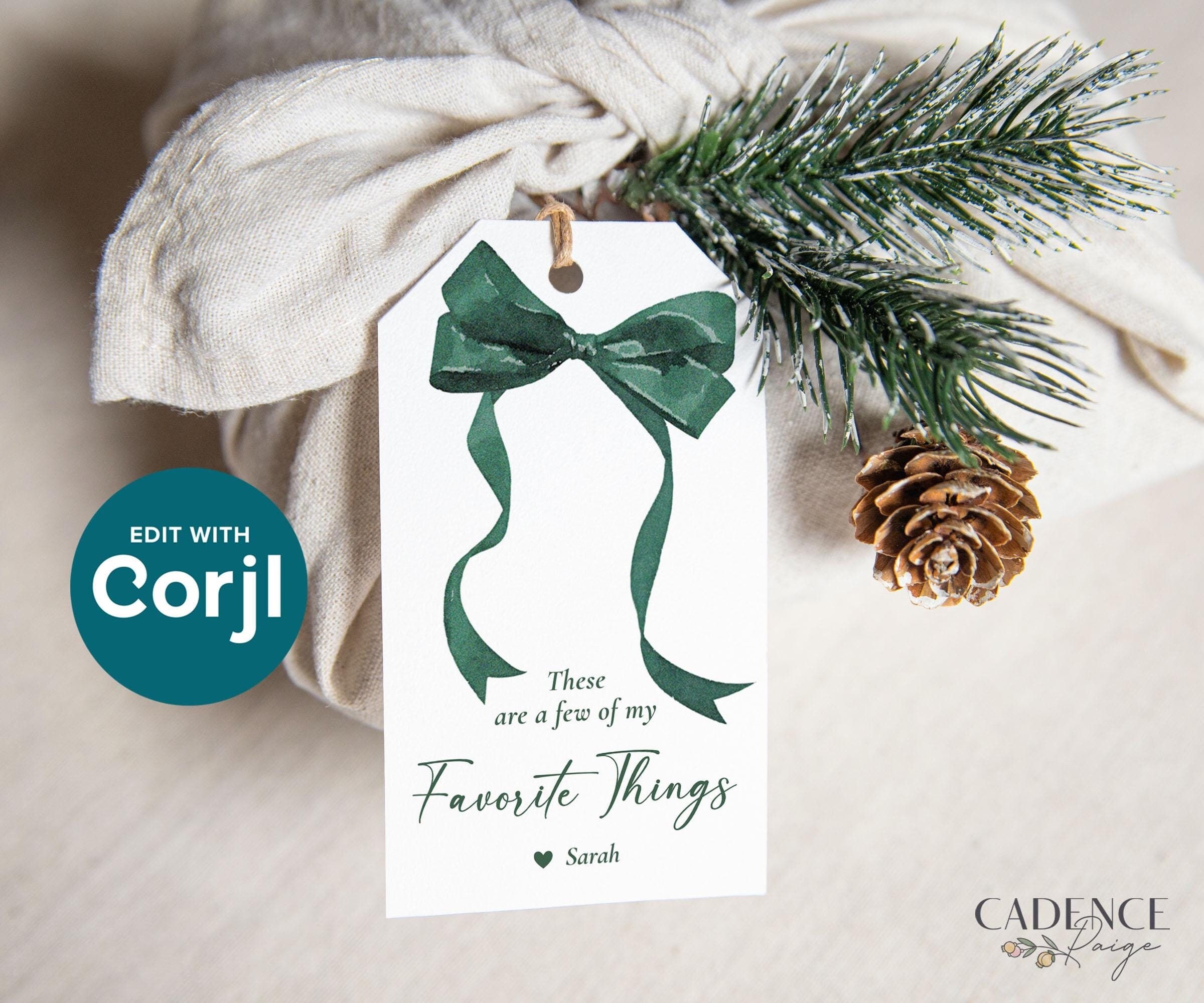 christmas gift tags printable modern aesthetic holiday labels by artisan anthology.