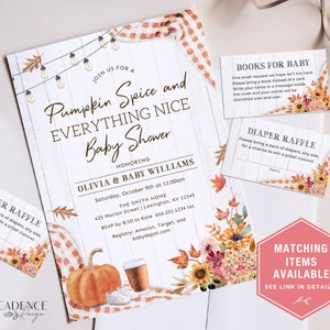 Autumn BABY-Q Shower Signs, Harvest Baby Shower Signs, BabyQ Signs, 5 x 7 BBQ Shower Signs, Coed Baby Shower Signs, Printable, Editable, BQF image 9