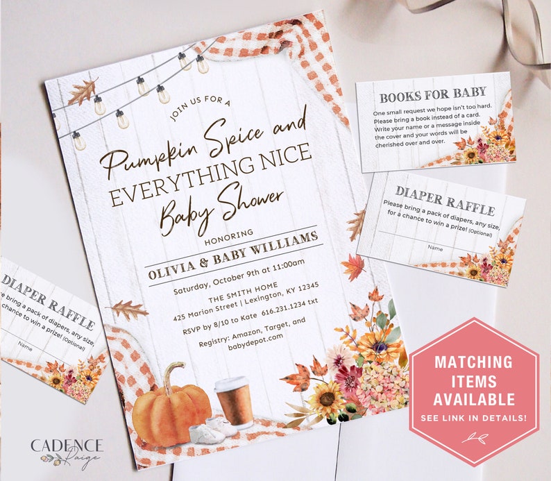 Autumn BABY-Q Shower Signs, Harvest Baby Shower Signs, BabyQ Signs, 5 x 7 BBQ Shower Signs, Coed Baby Shower Signs, Printable, Editable, BQF image 9