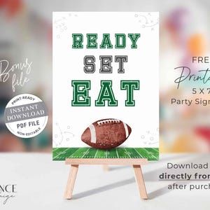Football Watch Party Invitation, Editable Big Game Invite, Super Sunday Bowl Game (Digital) image 10