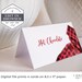 Buffalo Plaid Place Cards, Flannel Food Signs, Customizable Food Cards ...