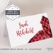 Buffalo Plaid Place Cards, Flannel Food Signs, Customizable Food Cards ...