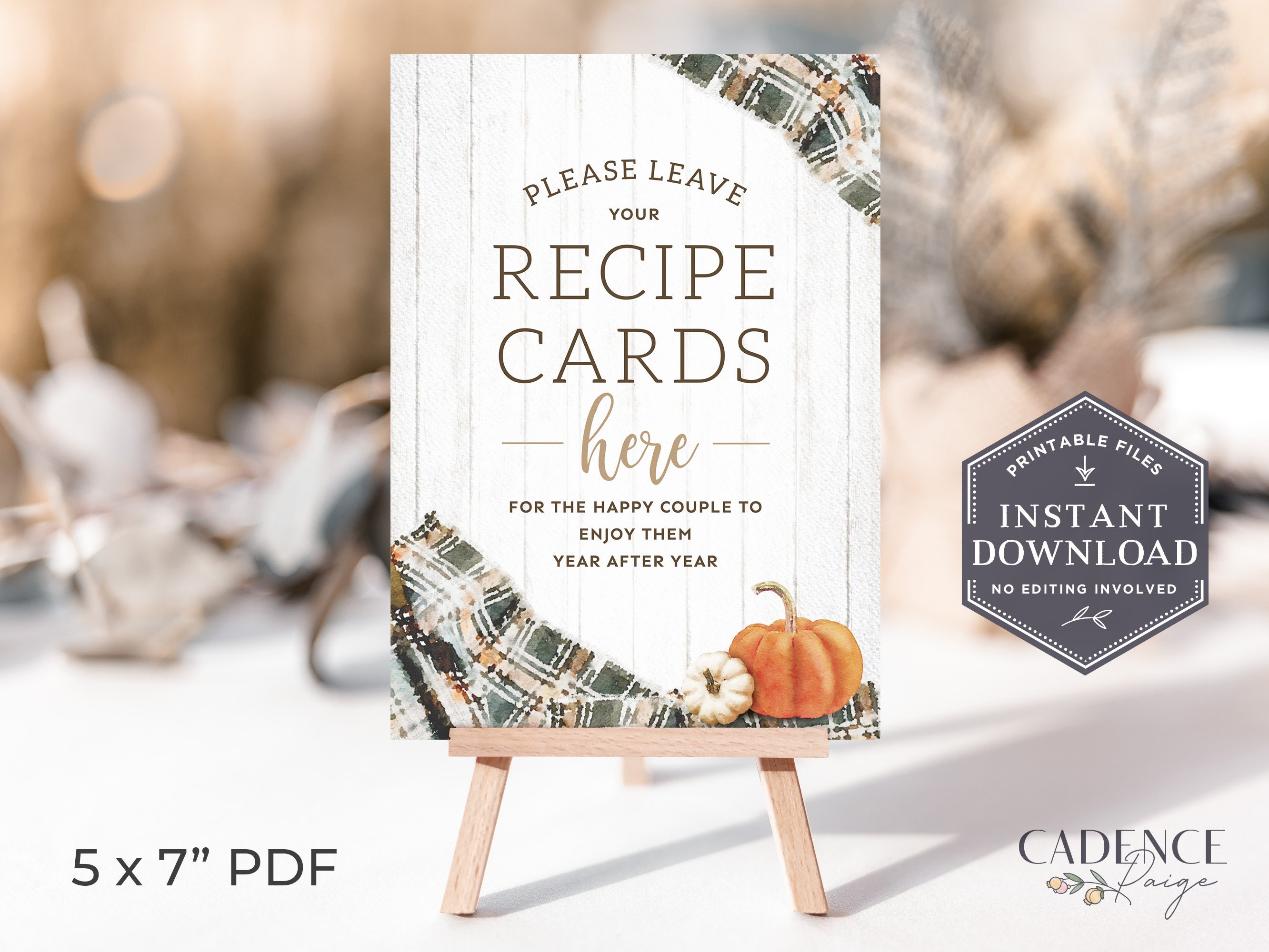 Kitchen Recipe Cards - Lafayette Papers