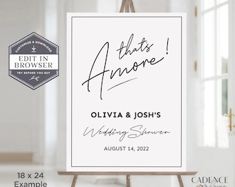 Amore Welcome Sign, Italian Rehearsal Dinner Welcome Sign, Pizza Welcome Poster, Italian Themed Bridal Shower Sign, Printable Sign, Corjl