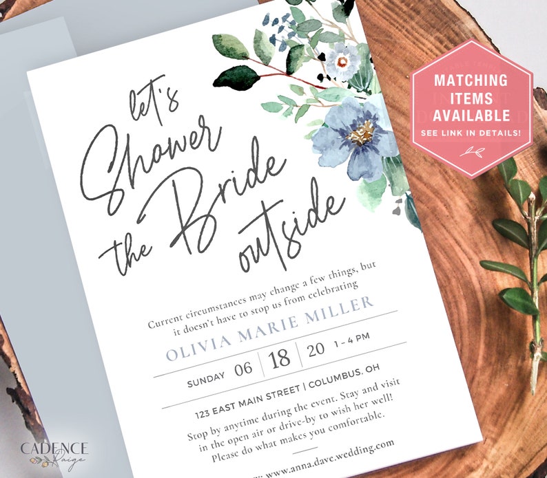 Dusty Blue Bridal Shower Sign Blue Bridal Shower Sign Blue Etsy