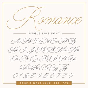 Czcionka jednoliniowa TTF OTF, czcionka Cricut Writing, czcionka jednoliniowa do grawerowania laserowego ploterem