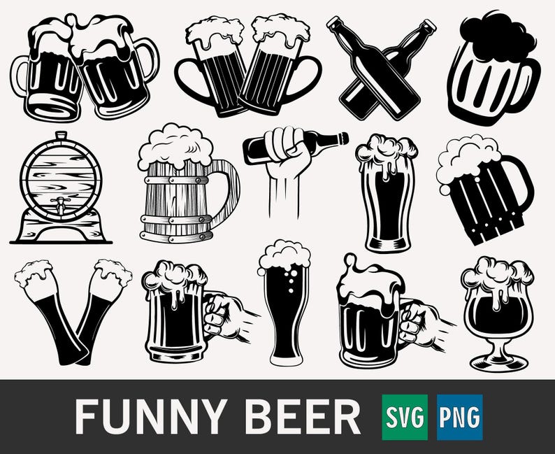 Beer Svg Beer Svg Bundle Funny Beer Svg Beers Bottles Svg Beer Cut File ...