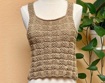 Summer top knitting pattern. Top knitting pattern. Size S, M , L,  XL .English