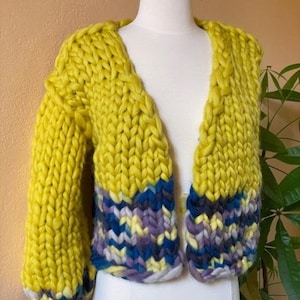 Jumbo Cardigan knitting pattern. Cardigan knitting pattern. Knitting patterns by request  . Size S, M , L/XL