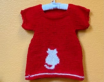 Patron tricot robe fille, tricoteuse débutante/intermédiaire, téléchargement immédiat, 9 mois à 24 mois.