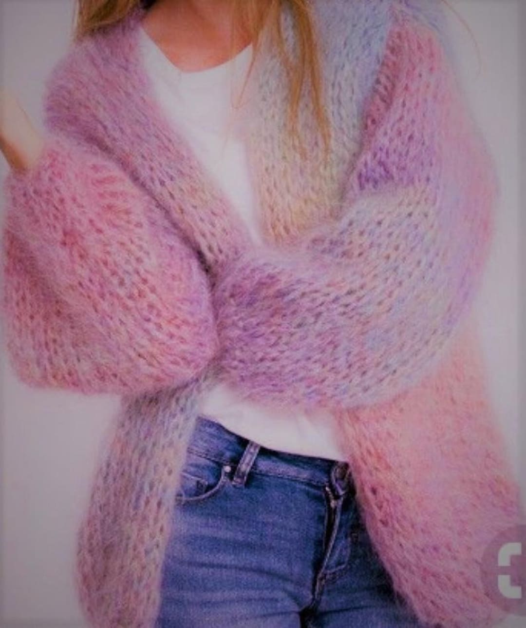 Cardigan Pattern Knitting. Mohair Cardigan Pattern . Size S Cardigan Pattern Knitting. Mohair Cardigan Pattern . Size S