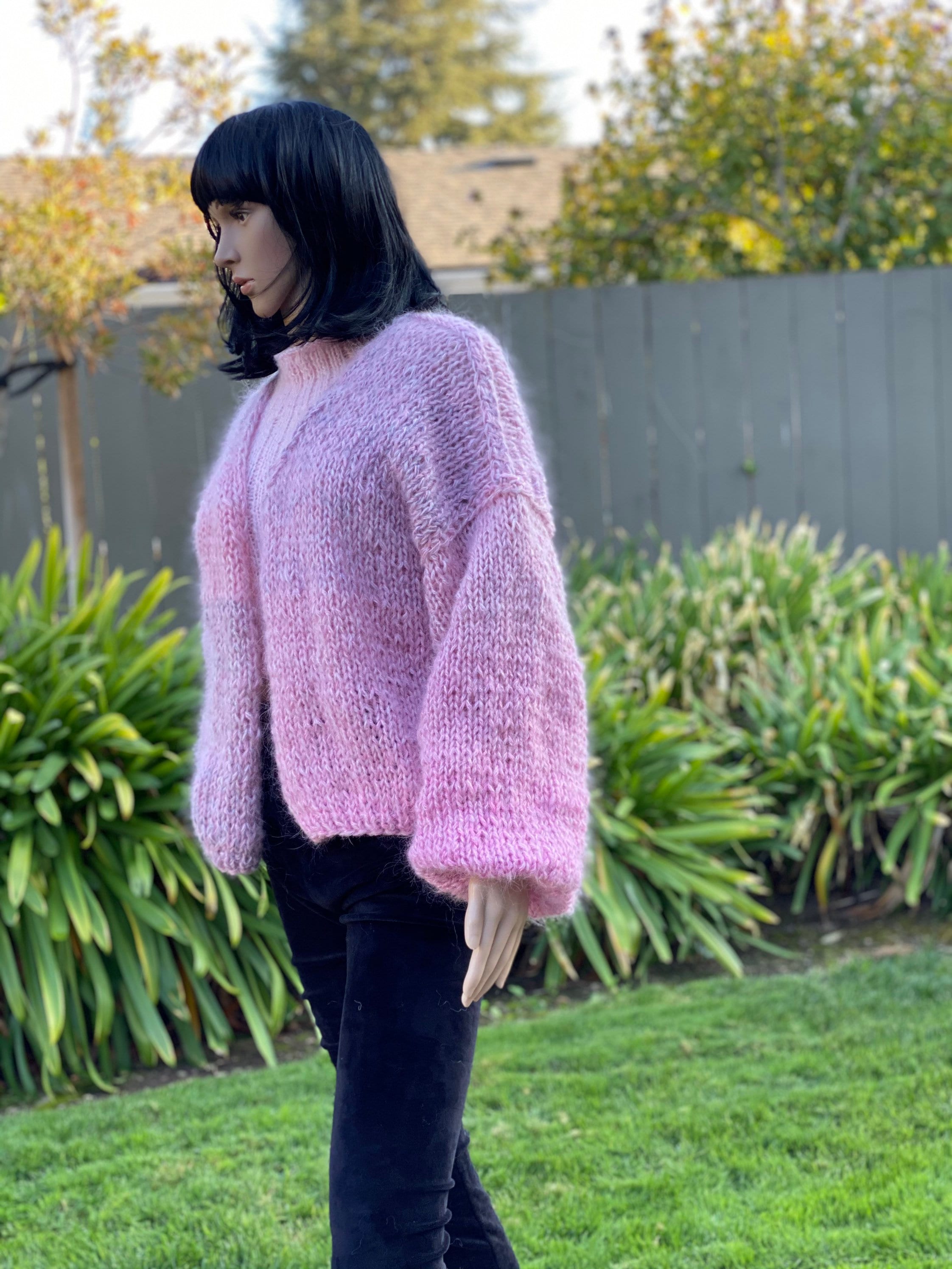 Cardigan Pattern Knitting. Mohair Cardigan Pattern . Size S