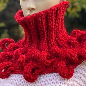 Knitting pattern. Neck wrap, Neck warmer , Neck loop. Thick, Comfortable. English image 3