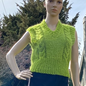Sale ! Vest knitting pattern. English