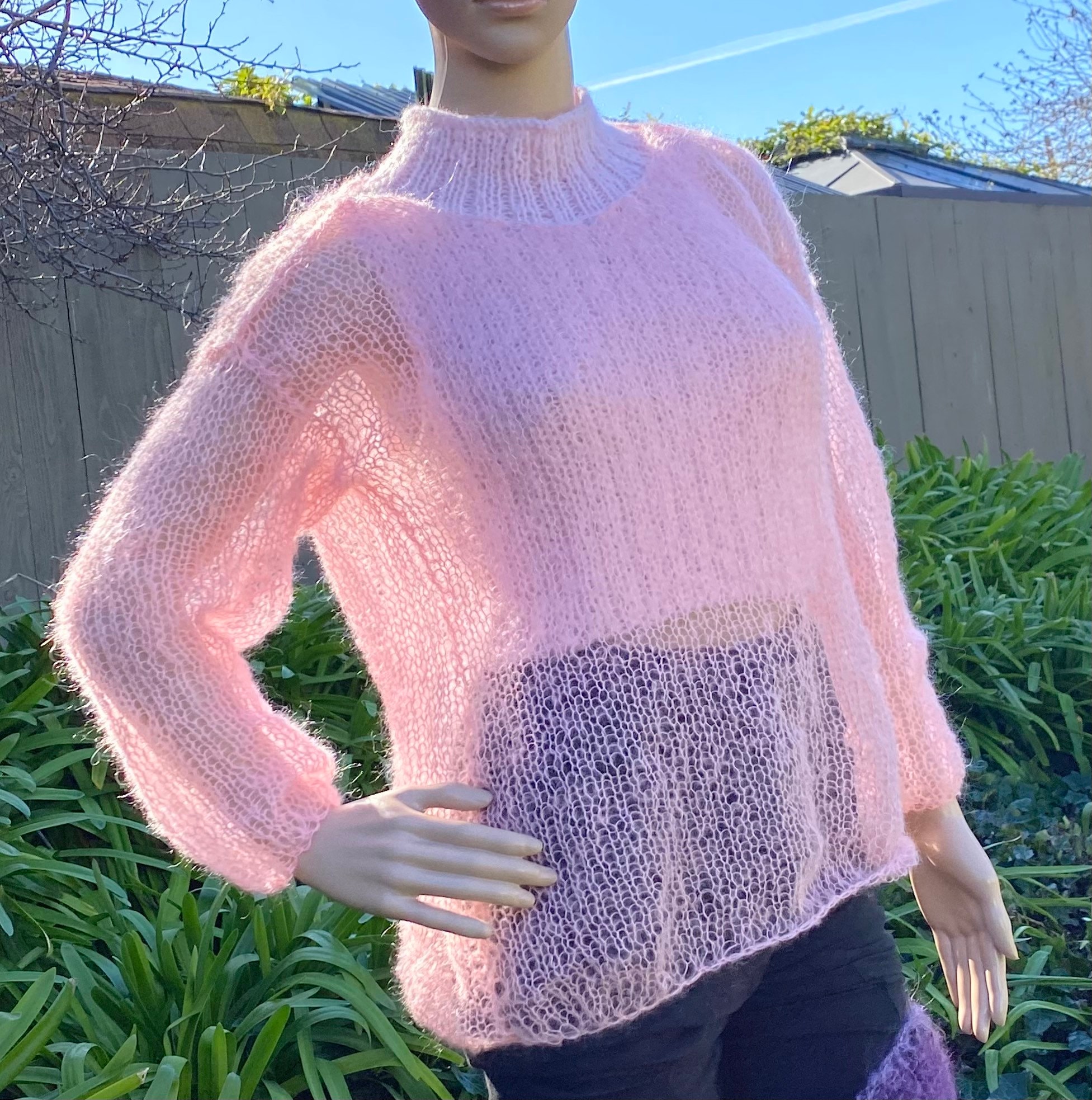 NEIGHBORHOOD 20AW MOHAIR CARDIGAN NA-KNIT LS GRAY LARGE