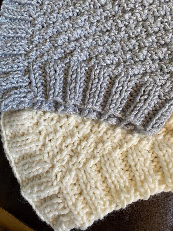 Double seed stitch blanket hotsell