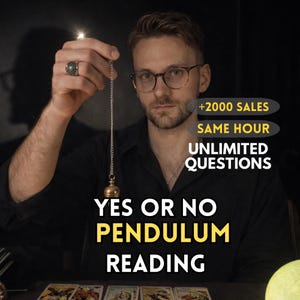 Preguntas ilimitadas: Lectura de péndulo de sí o no, predicción psíquica a la misma hora, respuestas precisas sobre el amor y la carrera profesional, radiestesia espiritual rápida.