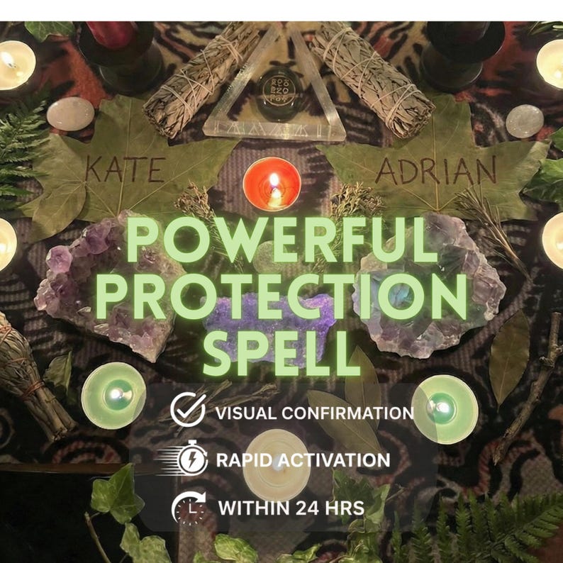 Protection Spell, Curse & Hex Removal, Banish Negative Energy, Evil Eye Protection, Empath Shield, Remove Bad Luck Ritual image 1