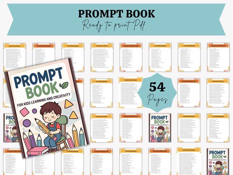 Creativity Prompt Book | Prompts Children's Book, Kids Story Writing ...