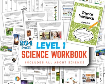 Level 1 Science Workbook for Kids | Early Learning STEM Activities (Printable)