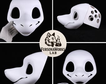 Amerikanische Lange Schnauze Canine Pelzmaskenbasis 3D Gedruckt PLA Benutzerdefinierte Größe 250 mm bis 290 mm Mysteriöse Gefährliche Art Canine Fursuit DIY-Liebhaber