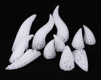 Original Lightweight TPU Fursuit Horns Flexible 3D Printed DIY Furry Horn Accessories Multiple Styles Sizes Dragon Fantasy Kemono Designs