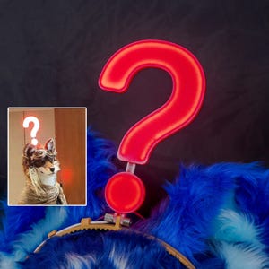 Glow Punctuation Pannband 3D-tryckt PLA Lysande Pelsdräkt Kostymfesttillbehör USB-driven bild 4