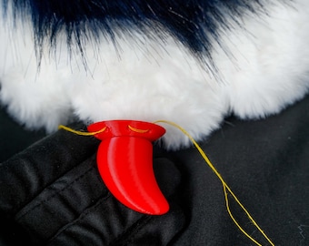 Unghie a forma di artiglio per fursuit stampate in 3D in PLA, colore personalizzato, accessorio per costume cosplay furry, oggetto di scena per la mano