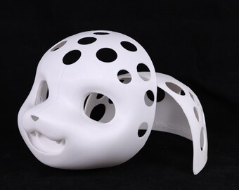 Pelzmaskenbasis im Bärenstil Japanisches Open-Mouth-Design 25-29 cm Höhe Anpassbare 3D Gedruckte PLA mit Optionalem Zubehör