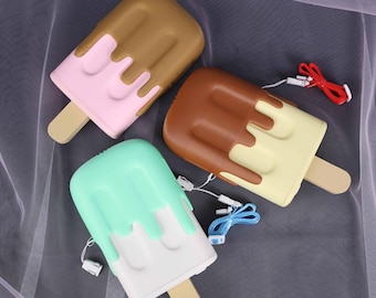 Ventilatore portatile a forma di zampe di gelato, con raffreddamento peloso, stampato in 3D a due colori, in PLA, per cosplay estivi, per gli appassionati di fursuit fai da te
