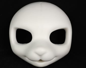 Lichtgewicht Foam Bunny Fursuit Hoofdbasis Japans Fierce Eye Konijn Masker Met PLA Innerlijke Ondersteuning Voor Langdurig Kemono Cosplay DIY